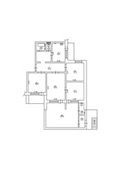 2d floor plan. Black&white floor plan. Floorplan