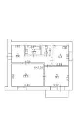 2d floor plan. Black&white floor plan. Floorplan