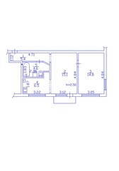 Fototapeta na wymiar 2d floor plan. Black&white floor plan. Floorplan 