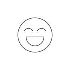 smile friendship outline icon. Elements of friendship line icon. Signs, symbols and vectors can be used for web, logo, mobile app, UI, UX