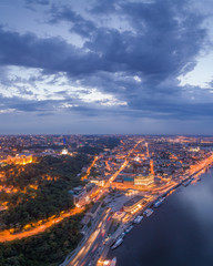 Obraz premium Kiev night city , Ukraine