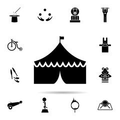 circus tent icon. Universal set of circus for website design and development, app development
