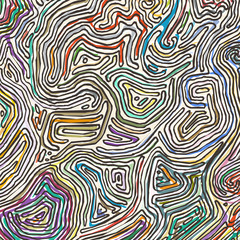 Vector color pattern, curved lines, black and white grunge background