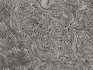 Fototapeta premium Vector monochrome pattern, curved lines, black and white grunge background