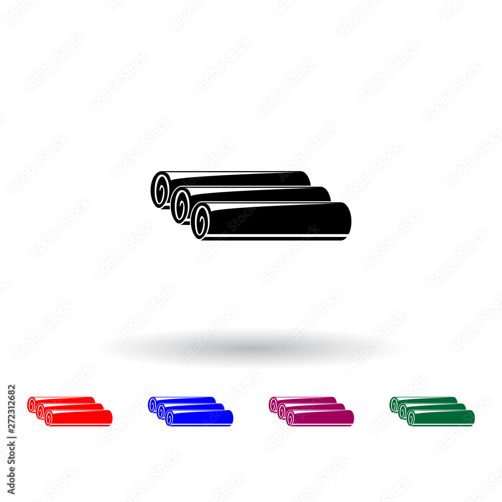 Poster towels illustration multi color icon. elements of spa set. simple icon for websites, web design, mob