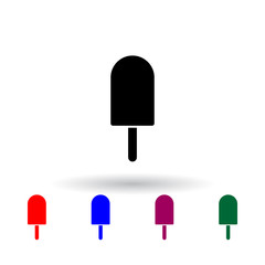 ice cream multi color icon. Elements of ice cream set. Simple icon for websites, web design, mobile app, info graphics