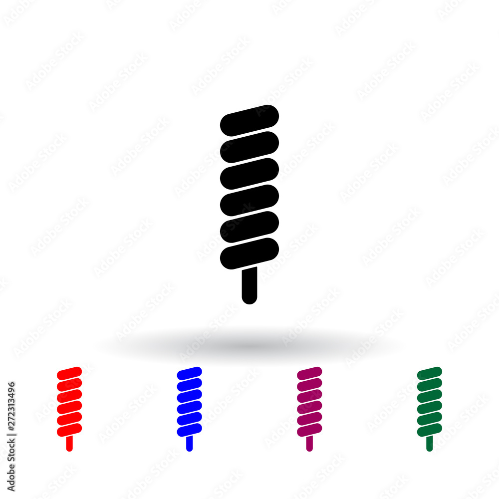 Poster ice cream multi color icon. elements of ice cream set. simple icon for websites, web design, mobile 