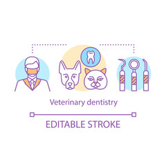 Veterinary dentistry concept icon