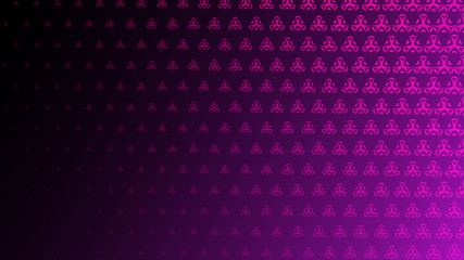 Abstract halftone background of small symbols in purple colors