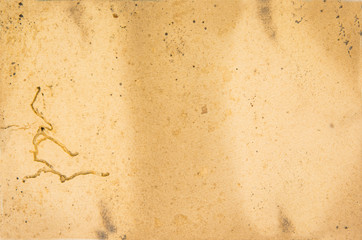 Old  rotten grungy paper with a staines