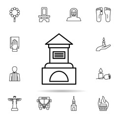 funeral, grave icon. Universal set of funeral for website design and development, app development
