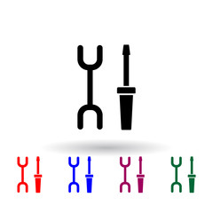 key and screwdriver multi color icon. Elements of engineering set. Simple icon for websites, web design, mobile app, info graphics