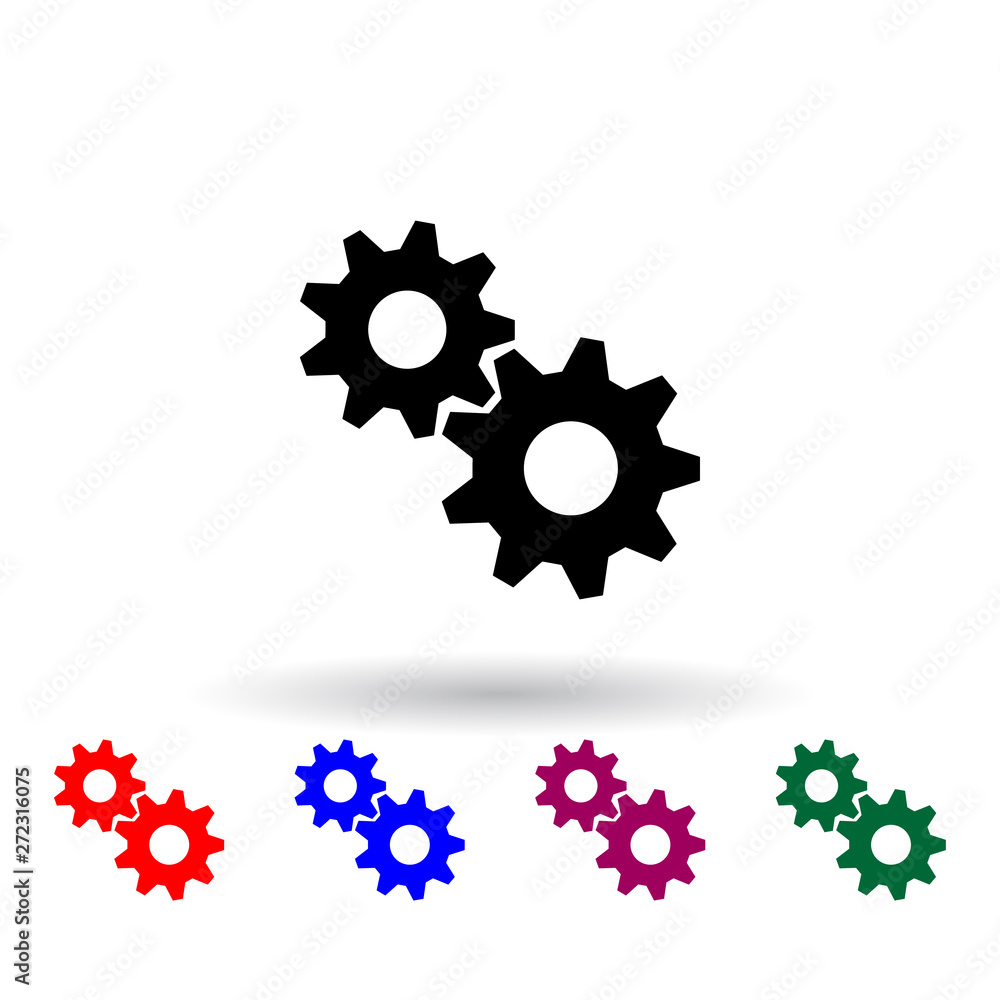 Poster mechanism multi color icon. elements of engineering set. simple icon for websites, web design, mobil