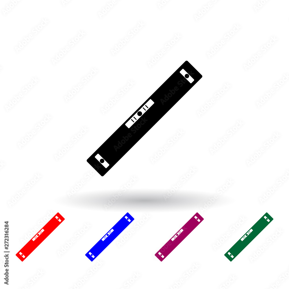 Poster level calculator multi color icon. elements of engineering set. simple icon for websites, web design