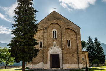 The Studenica Monastery was established in the late 12th century by Stefan Nemanja, founder of the medieval Serb state, shortly after his abdication. It is the largest and richest of Serbia's Orthodox