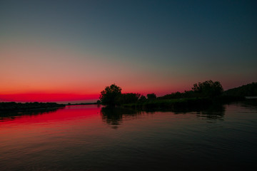 Sunset in Danube Delta