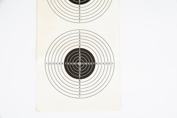 Shooting target on a white background. Success concept