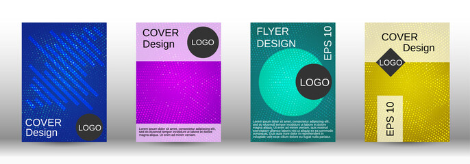 Set of modern abstract covers.