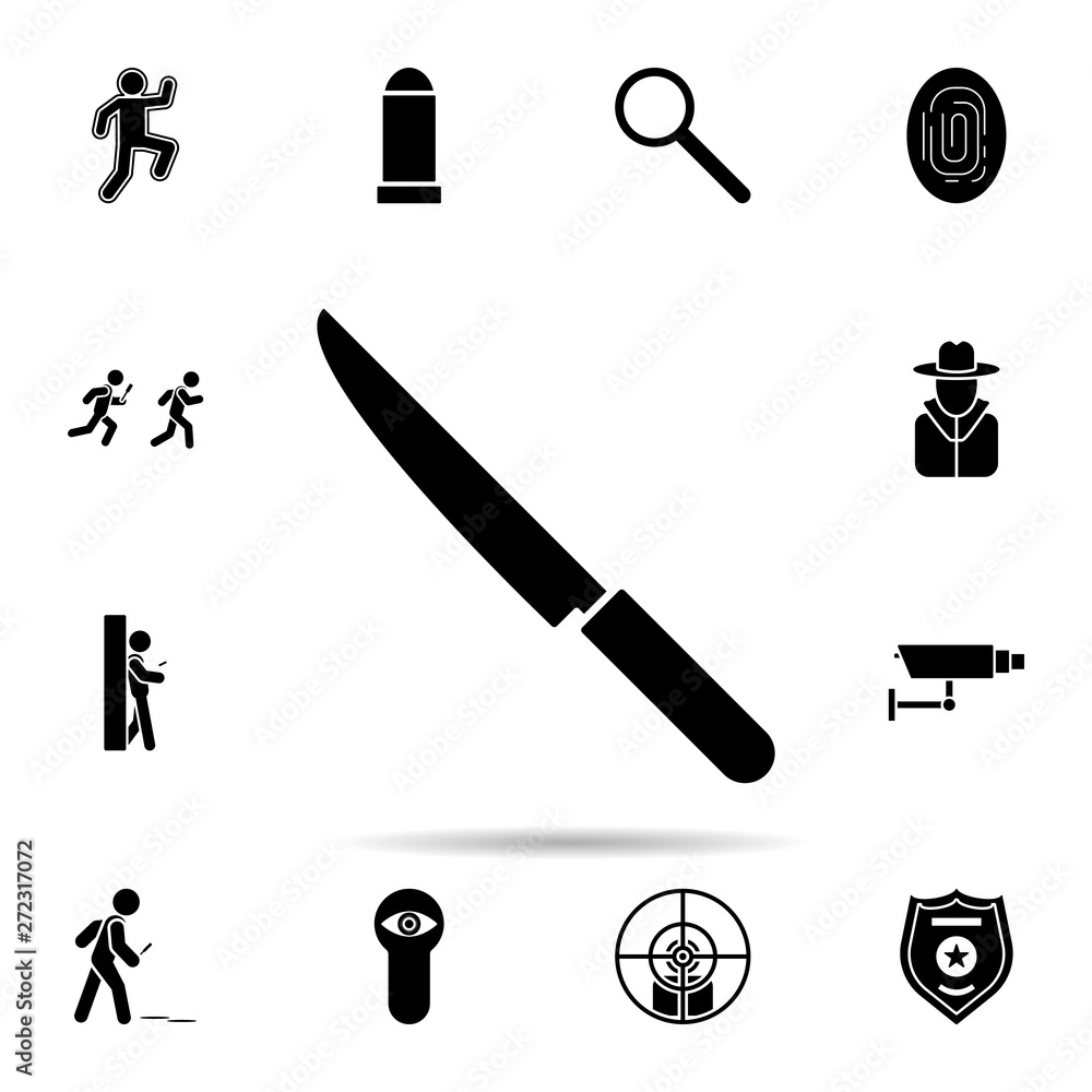 Poster knife icon. universal set of dedective for website design and development, app development
