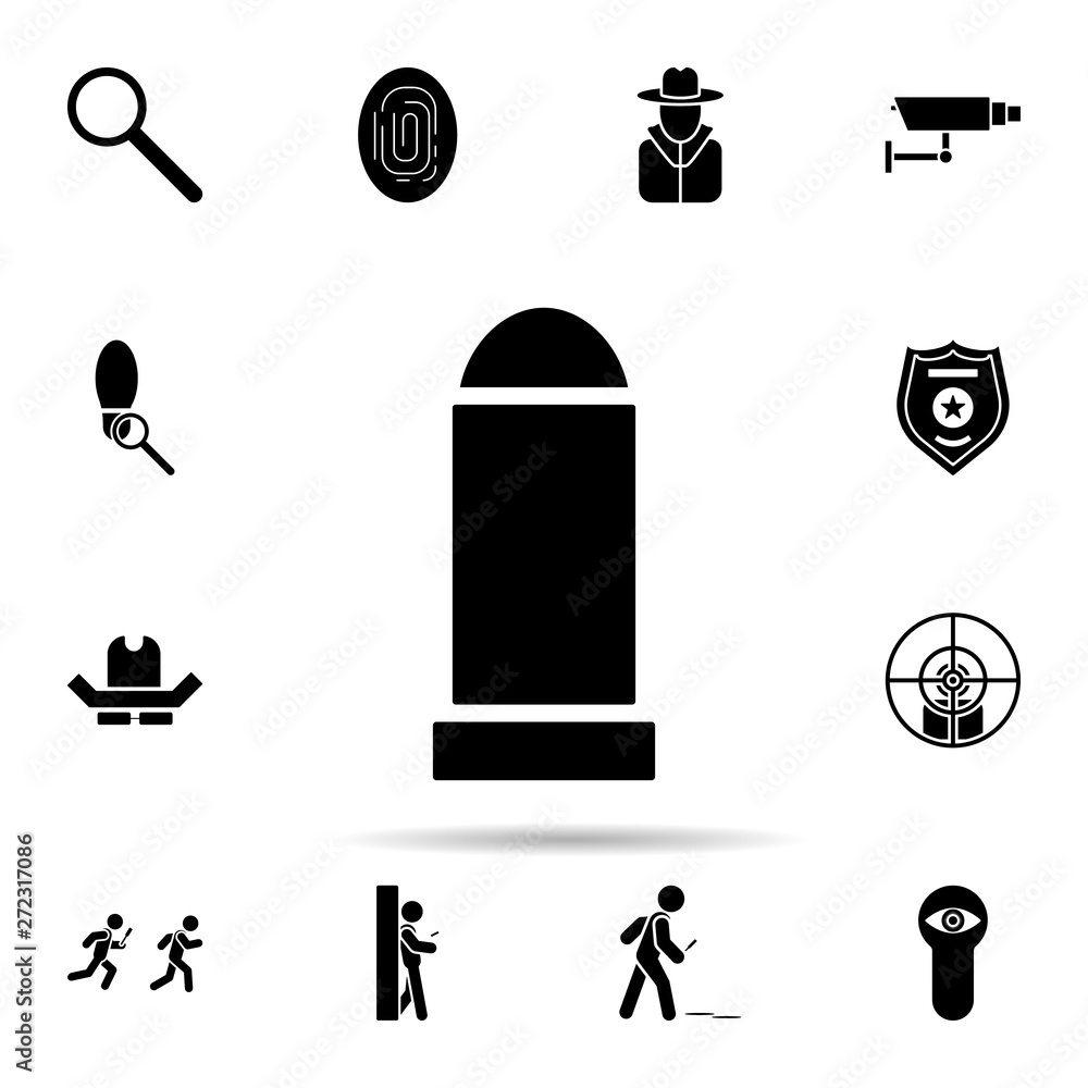 Aufkleber bullet icon. universal set of dedective for website design and development, app development