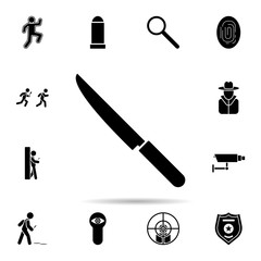 Fototapeta premium knife icon. Universal set of dedective for website design and development, app development