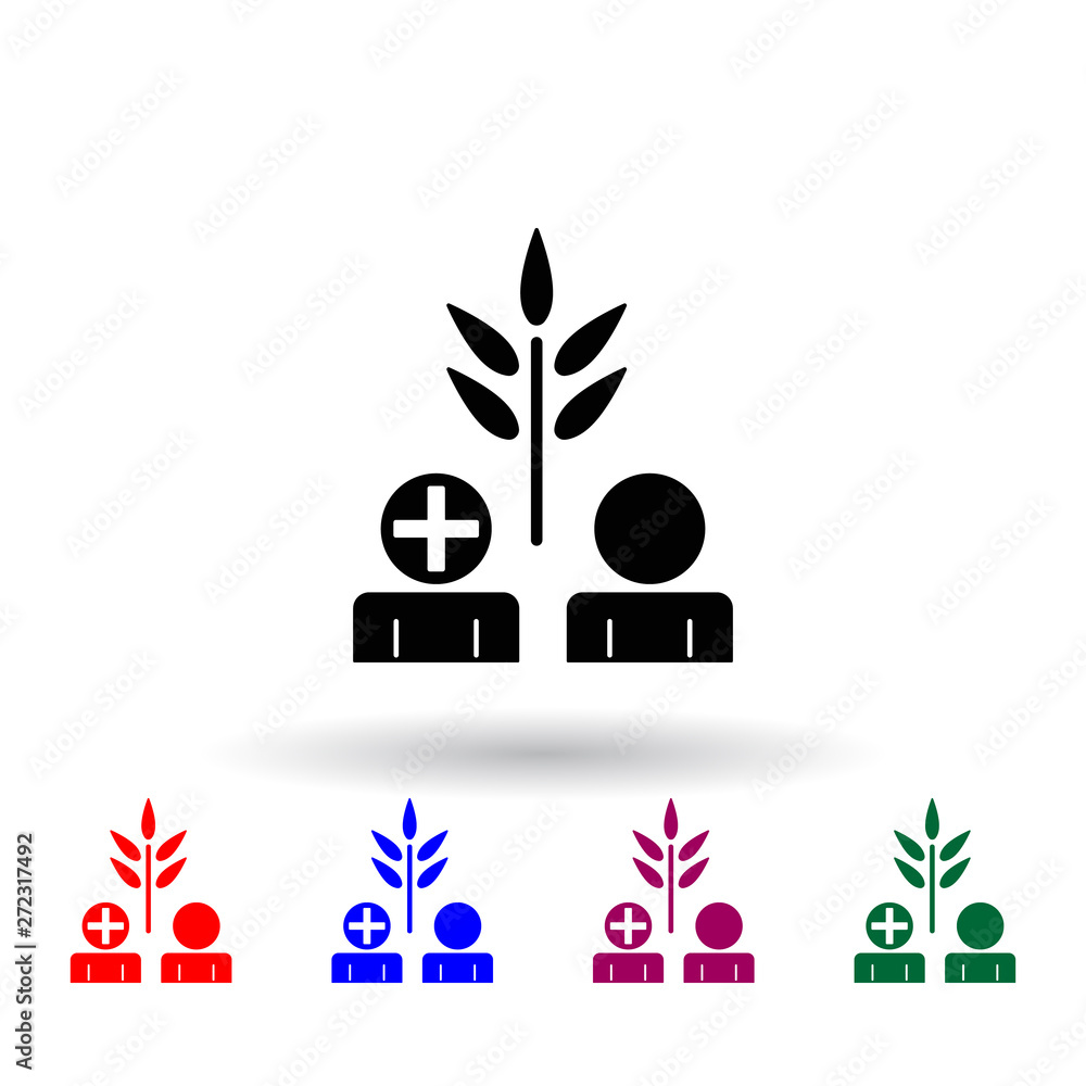 Poster protect nature multi color icon. elements of concentration set. simple icon for websites, web design