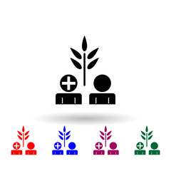 protect nature multi color icon. Elements of concentration set. Simple icon for websites, web design, mobile app, info graphics