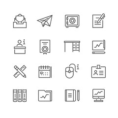Business Office vector Icon Set