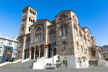Fotobehang orthodox church in piraeus, athens © marco