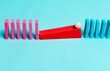 Concept of sexism, feminism, inequality of men and women of career growth