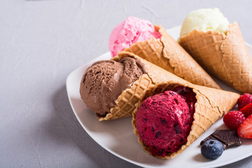 Ice cream waffle cones