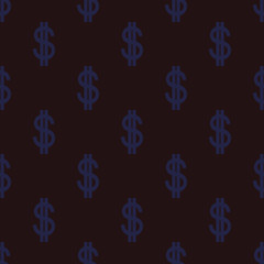 Dollar seamless pattern. Vector illustration
