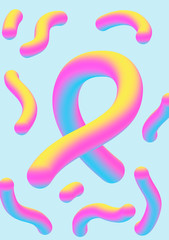 Abstract gradient shapes