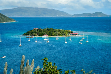 BVI Caribbean Island Marina Cay © Sunnydays