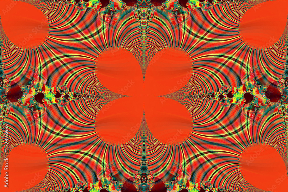 Poster seamless abstract pattern. fractal pattern. computer fractal graphics. background. surreal