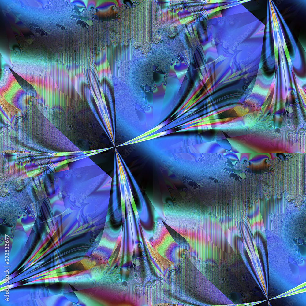 Aufkleber seamless abstract fractal pattern for background