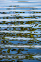 water texture with reflections and rocks on the bottom of stream