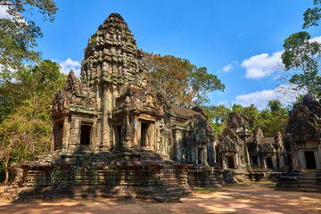 temple in the archeological complex of angkor wat