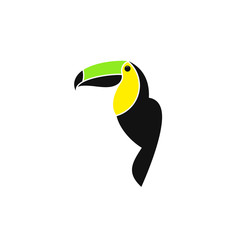 Toucan. Logo. Tropical bird from Costa Rica