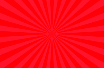 comic red background Cartoon Style. Sunlight. Vector Illustration.