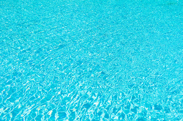 Beauty and danger of deep ocean. Sea background texture. Bohemian sea resort. Luxury vacation destinations. Small waves blue sea. Swimming courses. Sea transparent clear water. Flowing water surface