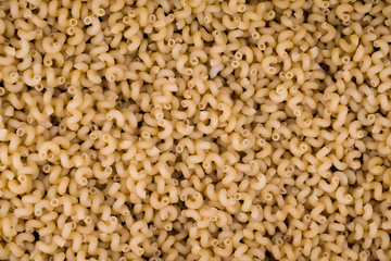 Spiral pasta in bulk.  Many pasta spiral
