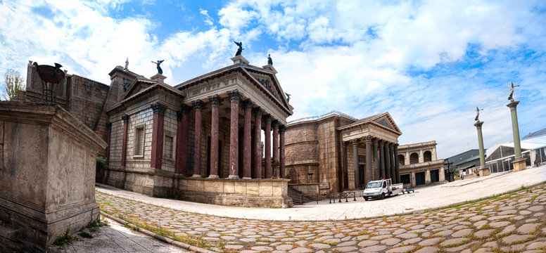 Cinecitta's rome filming set
