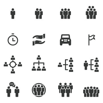 People Icons Vector , Person Work Group Team  Business Vector Illustration