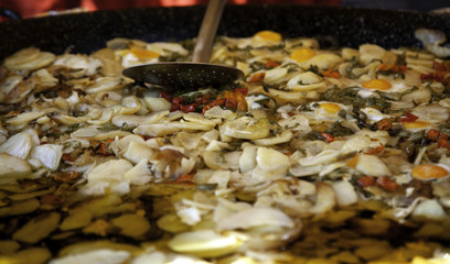 Fried potatoes with peppers
