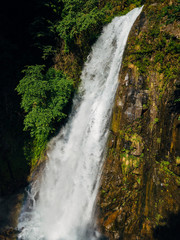 Beautiful and powerful waterfall Jirhwa in Abkhazia