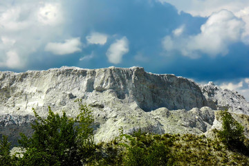 mountains and blue sky