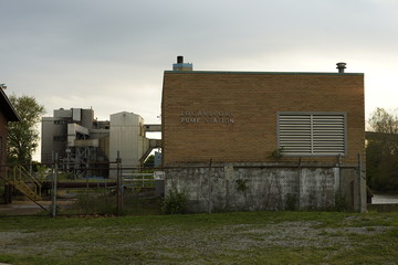 Old water supply Pump station pulled river water out for drinking water supply