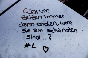Streetart Spruch