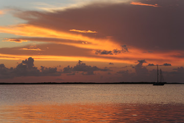 alone at sunset